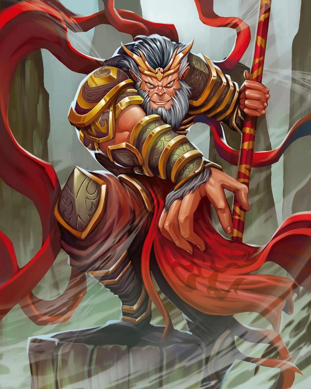 Ilustración de la baraja xian